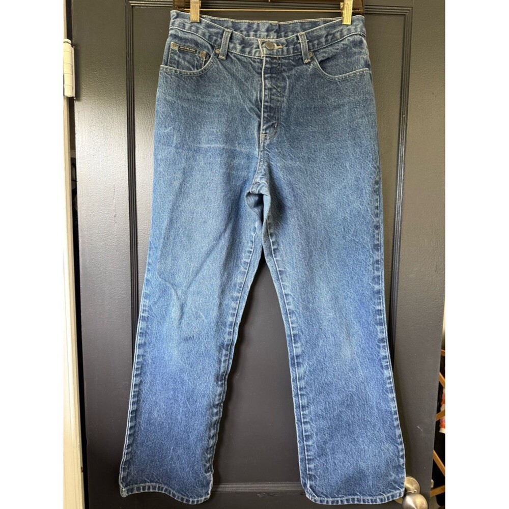 Vintage 90’s New York Jeans: Women’s Boot Cut - Medium Blue Denim